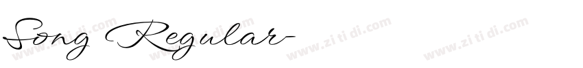 Song Regular字体转换 Song Regular字体转换